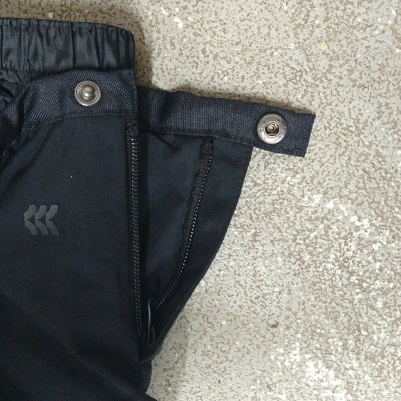 NEW! Kids' Waterproof Snow Ski Bib w/ Clips on Straps - All in Motion, Black - Picture 10 of 16